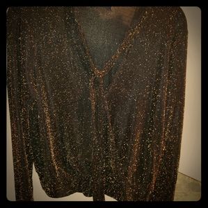 Black & Gold Blouse